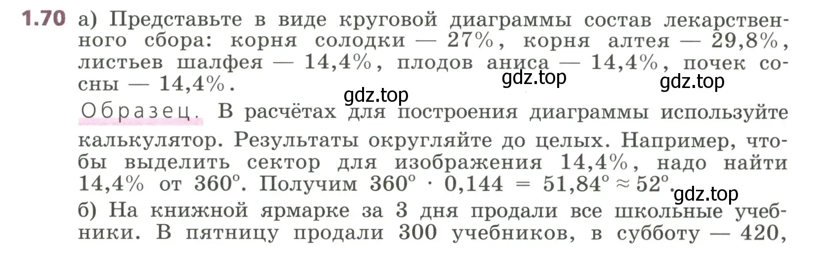 Условие номер 1.70 (страница 25) гдз по алгебре 7 класс Дорофеев, Суворова, учебник