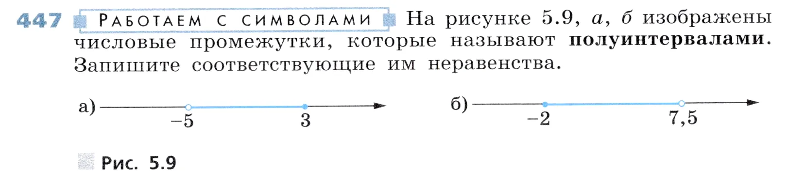 Условие номер 447 (страница 131) гдз по алгебре 7 класс Дорофеев, Суворова, учебник