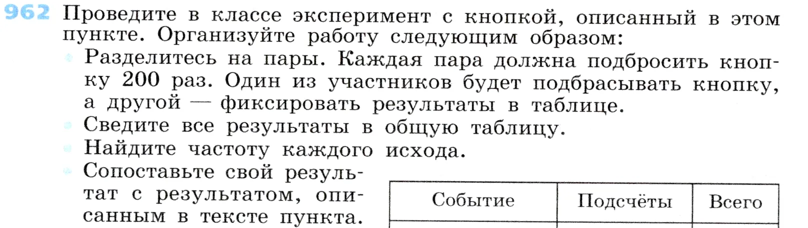 Условие номер 962 (страница 264) гдз по алгебре 7 класс Дорофеев, Суворова, учебник