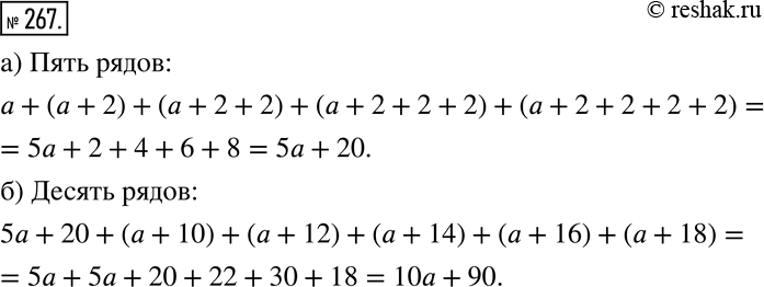 Решение 2. номер 267 (страница 84) гдз по алгебре 7 класс Дорофеев, Суворова, учебник