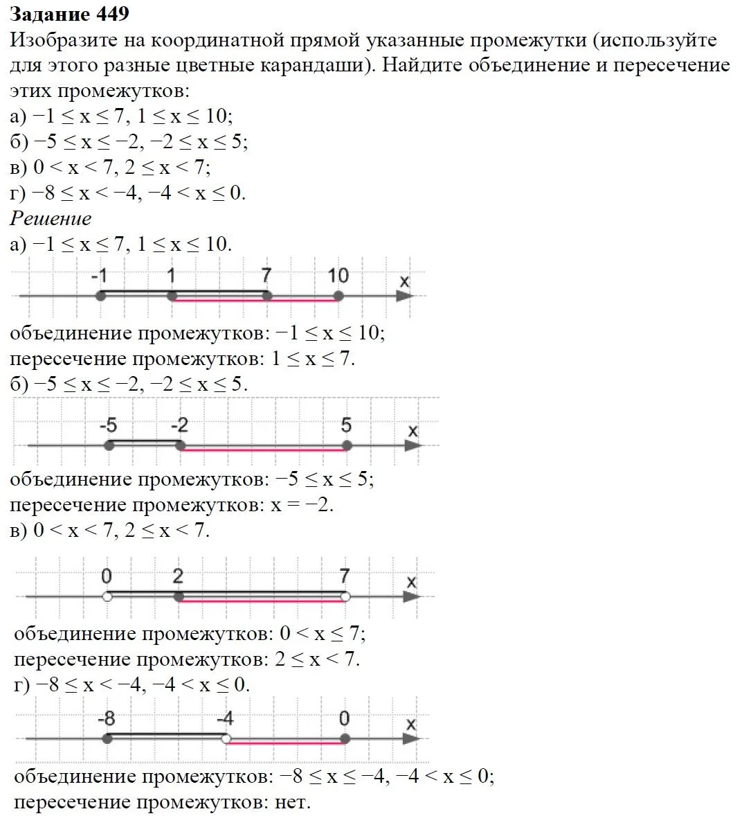 Решение 4. номер 449 (страница 131) гдз по алгебре 7 класс Дорофеев, Суворова, учебник