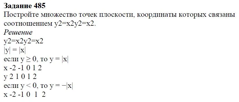 Решение 4. номер 485 (страница 143) гдз по алгебре 7 класс Дорофеев, Суворова, учебник