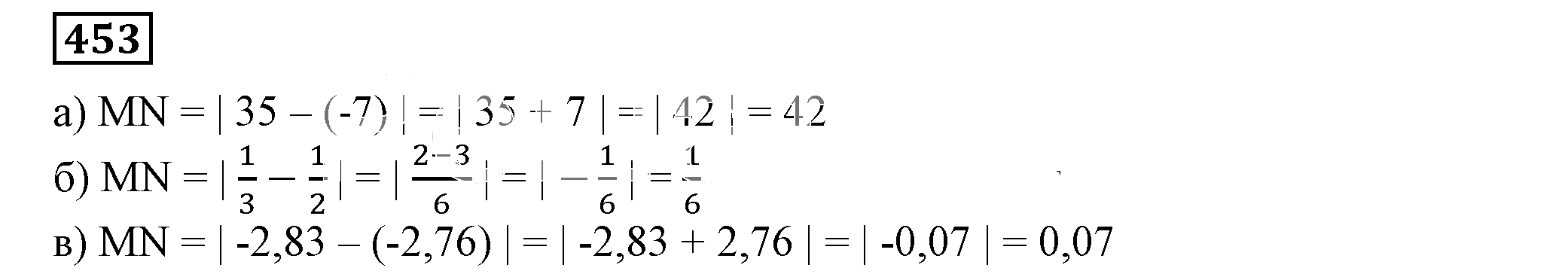 Решение 5. номер 453 (страница 133) гдз по алгебре 7 класс Дорофеев, Суворова, учебник