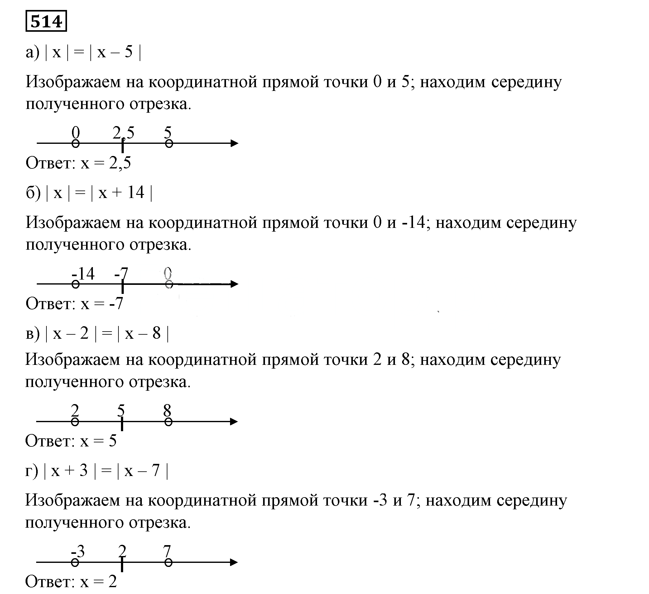 Решение 5. номер 514 (страница 157) гдз по алгебре 7 класс Дорофеев, Суворова, учебник