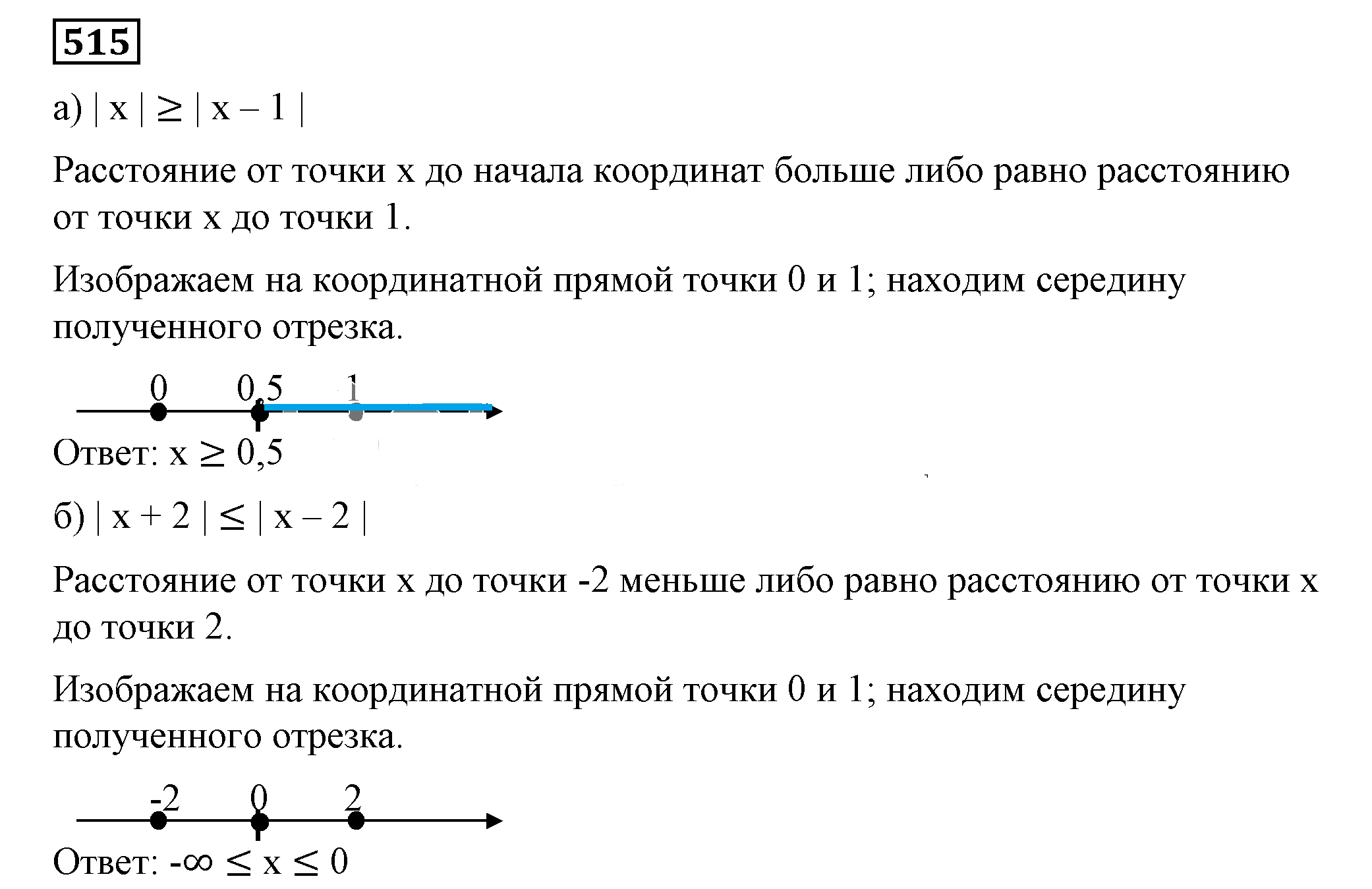 Решение 5. номер 515 (страница 157) гдз по алгебре 7 класс Дорофеев, Суворова, учебник