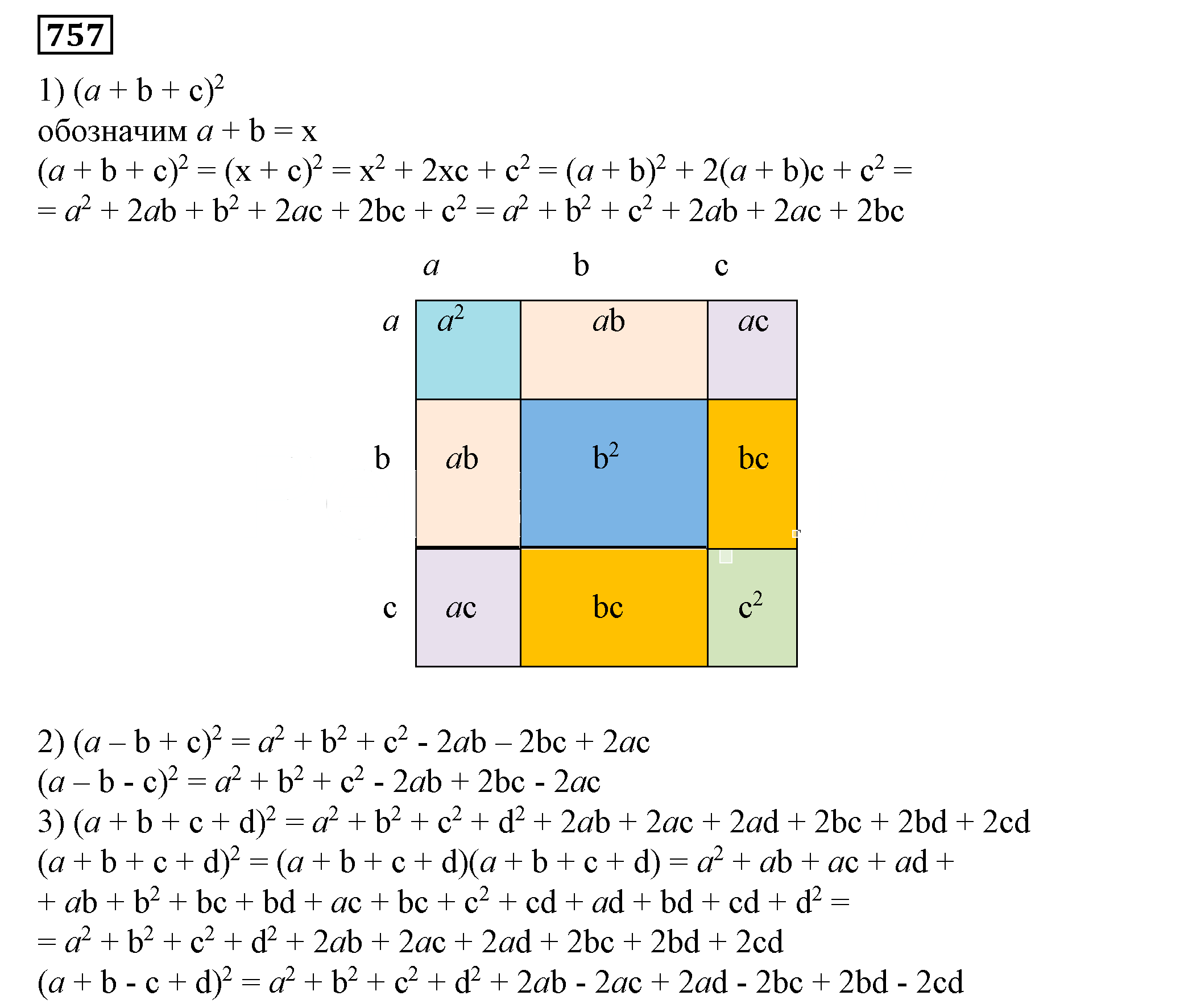 Решение 5. номер 757 (страница 210) гдз по алгебре 7 класс Дорофеев, Суворова, учебник