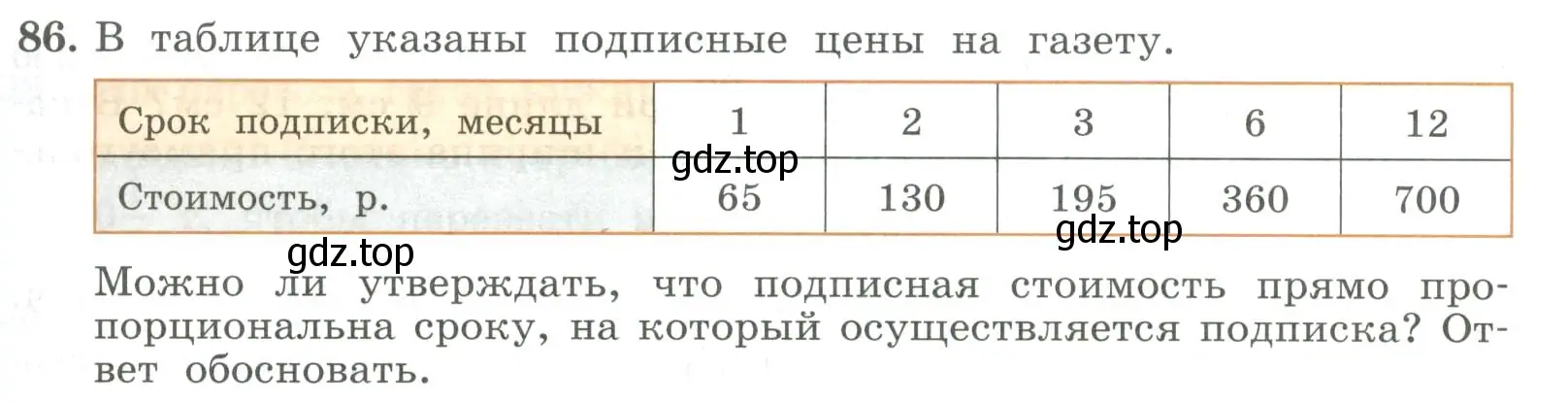 Условие номер 86 (страница 29) гдз по алгебре 7 класс Колягин, Ткачева, учебник