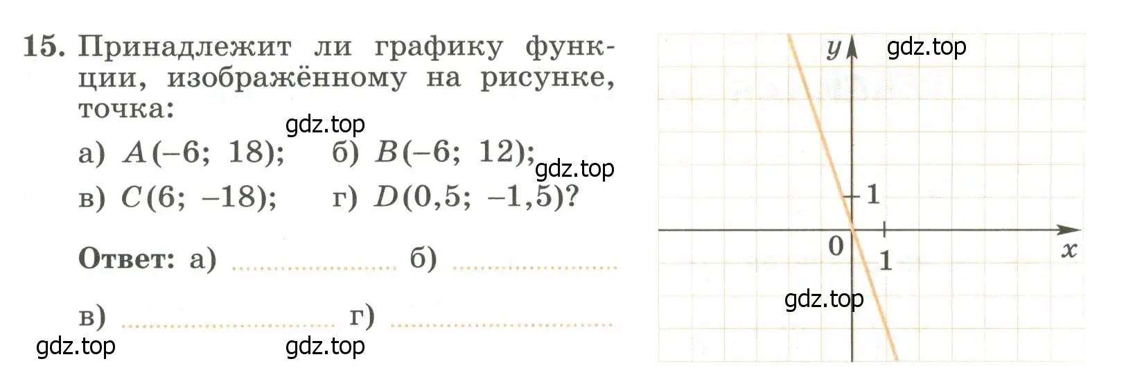 Условие номер 15 (страница 63) гдз по алгебре 7 класс Крайнева, Миндюк, рабочая тетрадь 1 часть