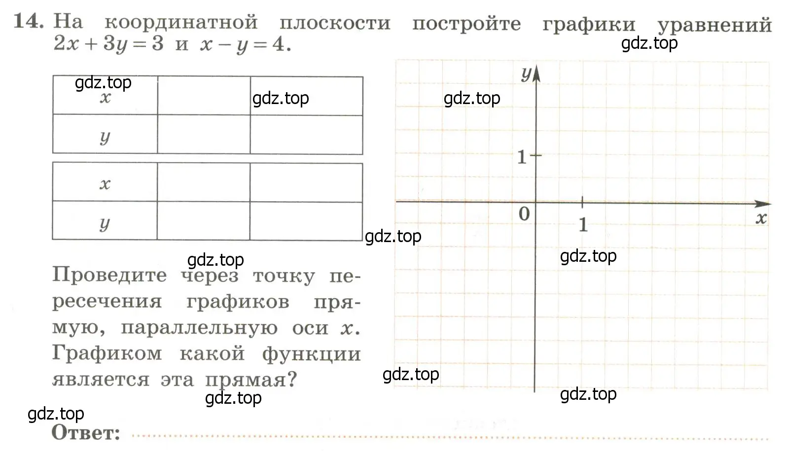 Условие номер 14 (страница 82) гдз по алгебре 7 класс Крайнева, Миндюк, рабочая тетрадь 2 часть