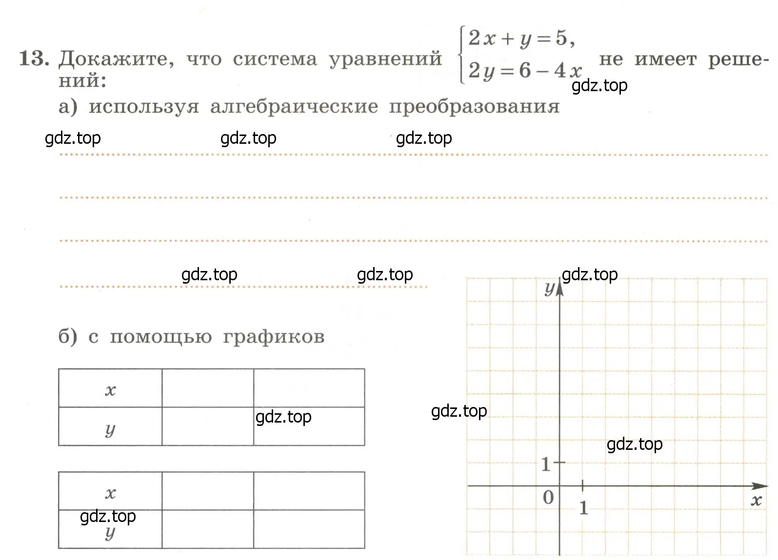 Условие номер 13 (страница 86) гдз по алгебре 7 класс Крайнева, Миндюк, рабочая тетрадь 2 часть