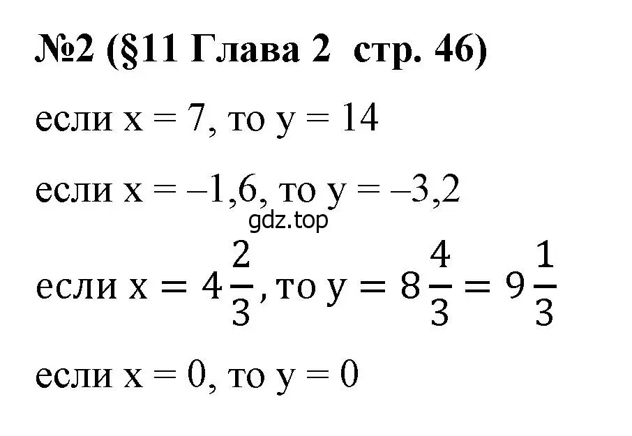 Решение номер 2 (страница 46) гдз по алгебре 7 класс Крайнева, Миндюк, рабочая тетрадь 1 часть