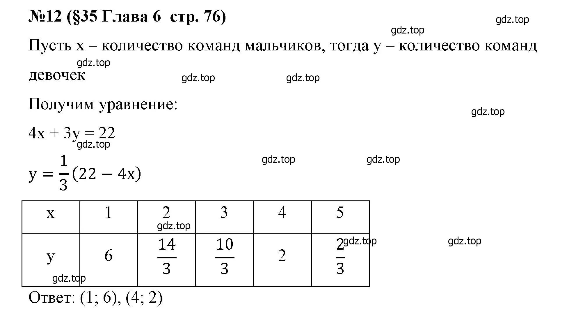 Решение номер 12 (страница 76) гдз по алгебре 7 класс Крайнева, Миндюк, рабочая тетрадь 2 часть