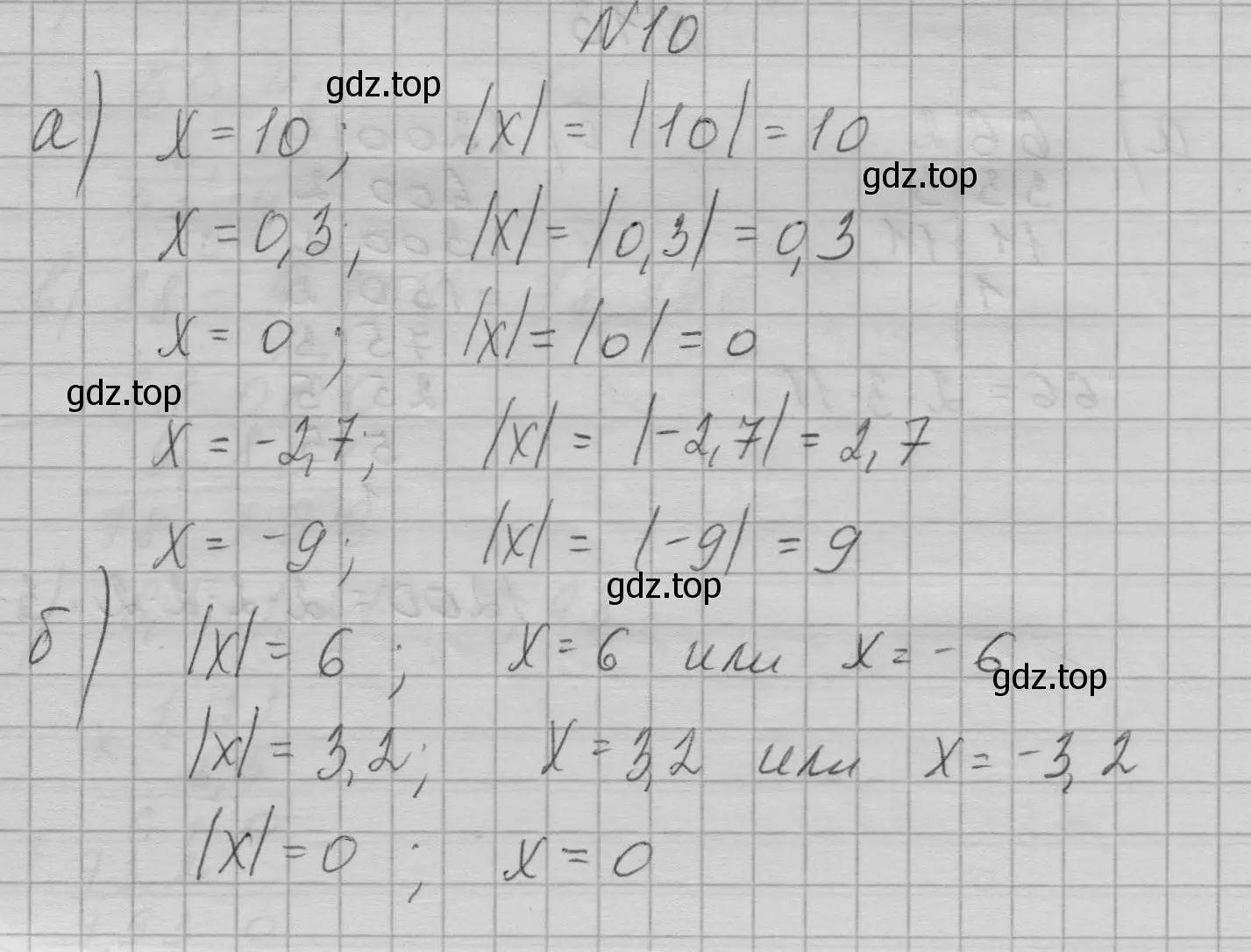 Решение номер 10 (страница 11) гдз по алгебре 7 класс Макарычев, Миндюк, учебник