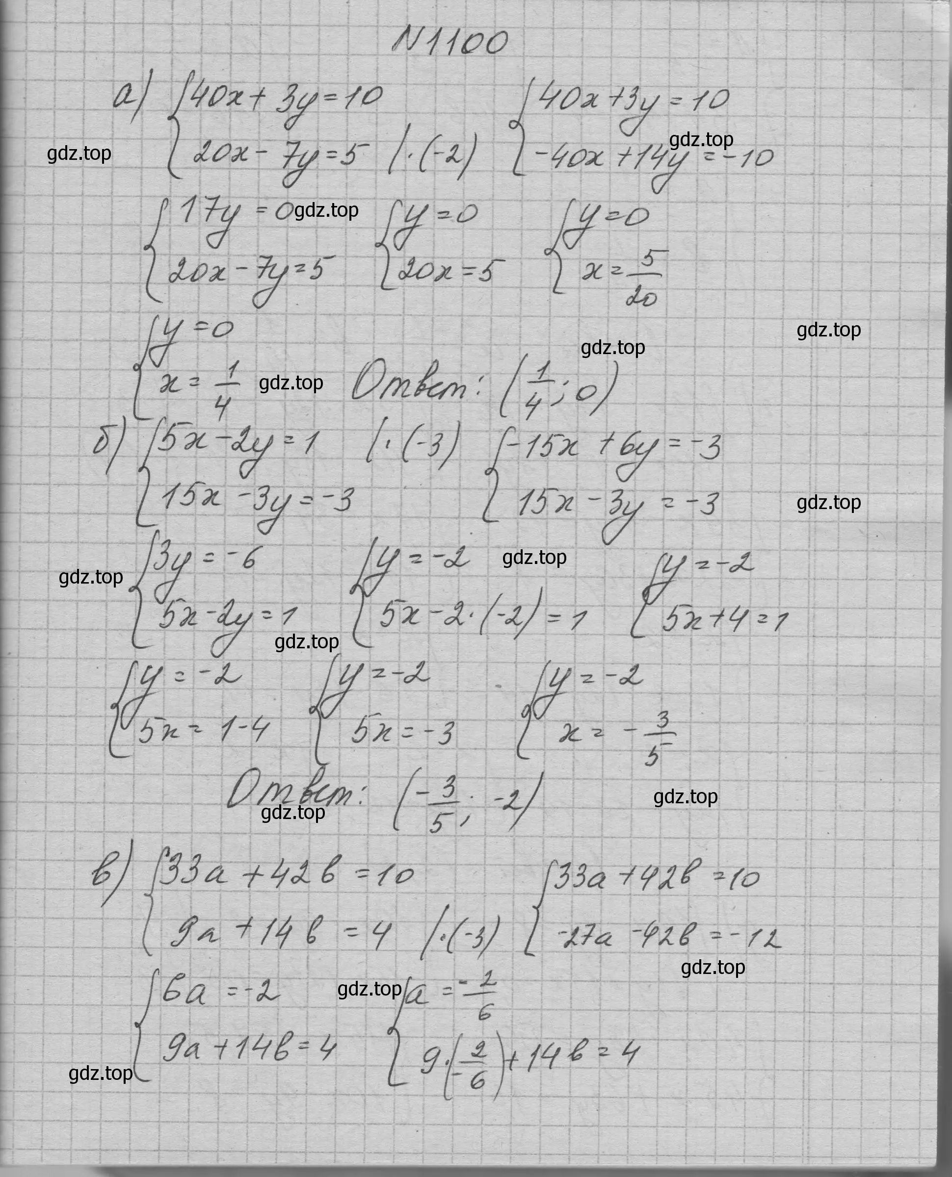 Решение номер 1100 (страница 219) гдз по алгебре 7 класс Макарычев, Миндюк, учебник