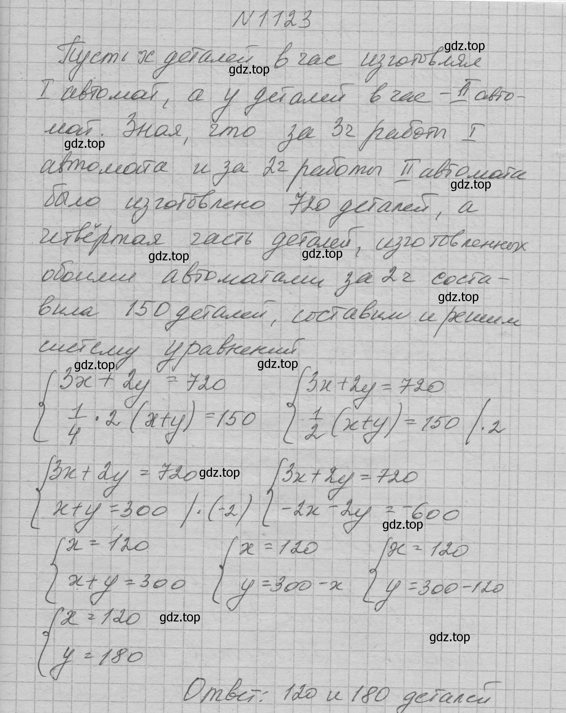 Решение номер 1123 (страница 223) гдз по алгебре 7 класс Макарычев, Миндюк, учебник
