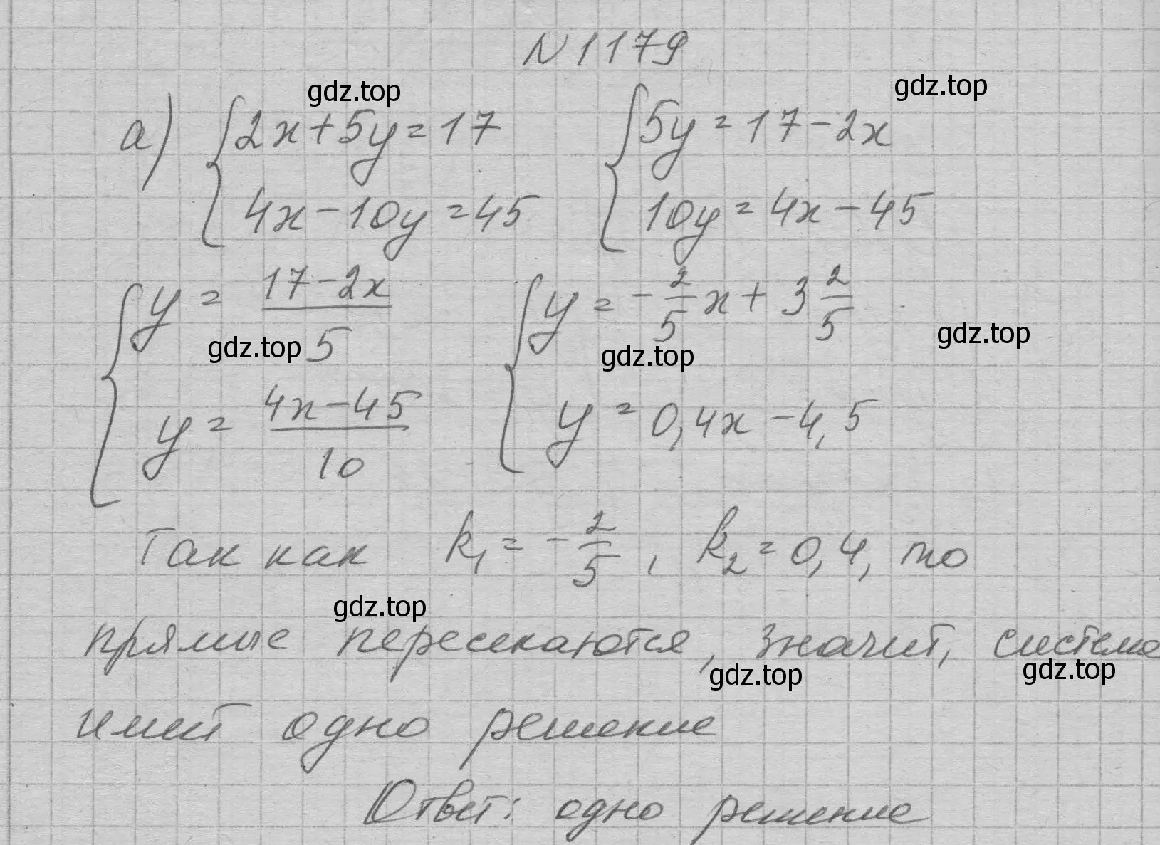 Решение номер 1179 (страница 230) гдз по алгебре 7 класс Макарычев, Миндюк, учебник