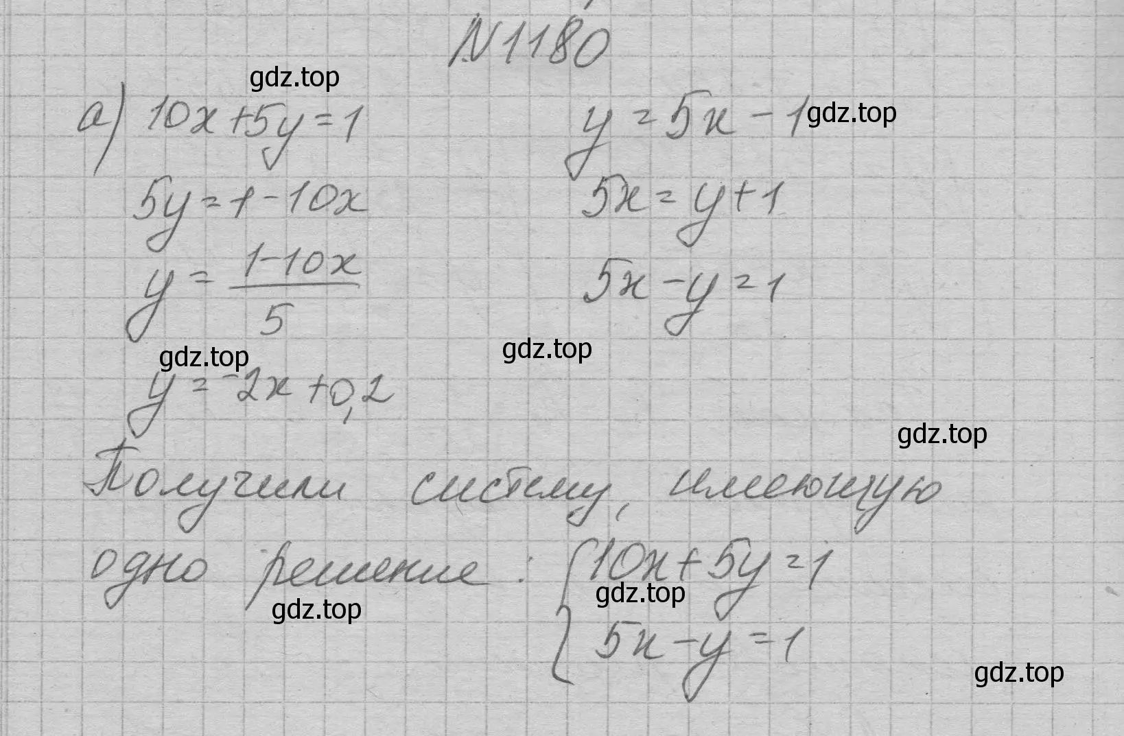 Решение номер 1180 (страница 230) гдз по алгебре 7 класс Макарычев, Миндюк, учебник