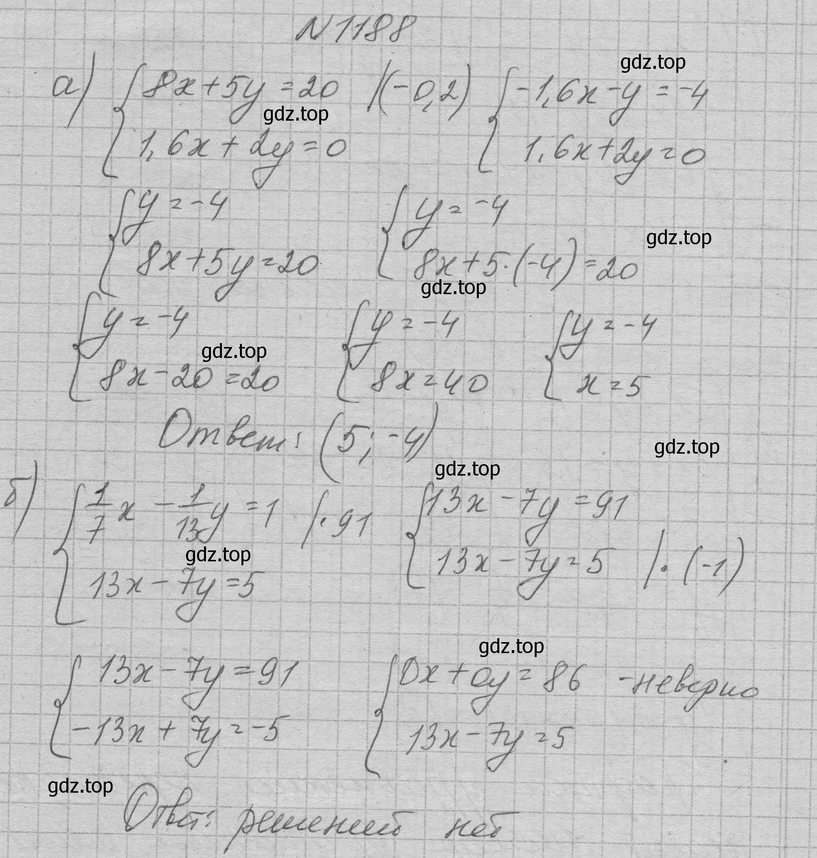 Решение номер 1188 (страница 232) гдз по алгебре 7 класс Макарычев, Миндюк, учебник