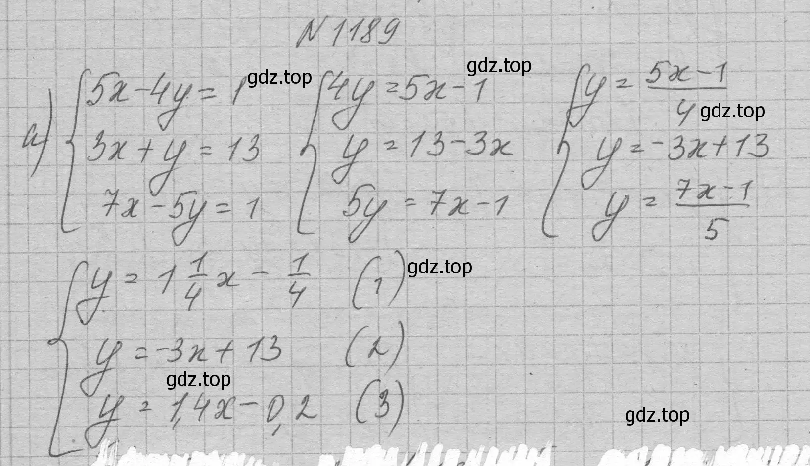 Решение номер 1189 (страница 232) гдз по алгебре 7 класс Макарычев, Миндюк, учебник