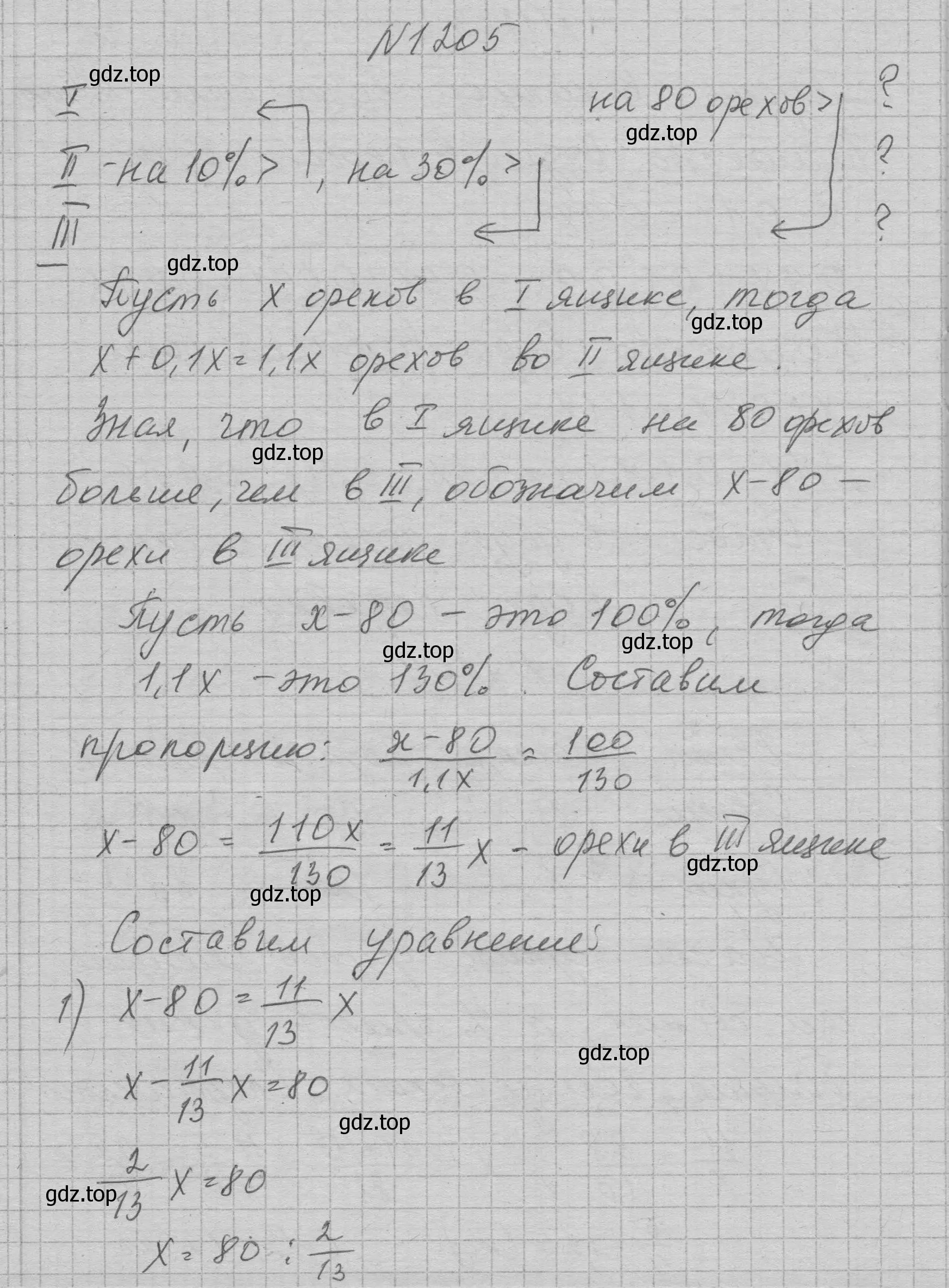 Решение номер 1205 (страница 234) гдз по алгебре 7 класс Макарычев, Миндюк, учебник