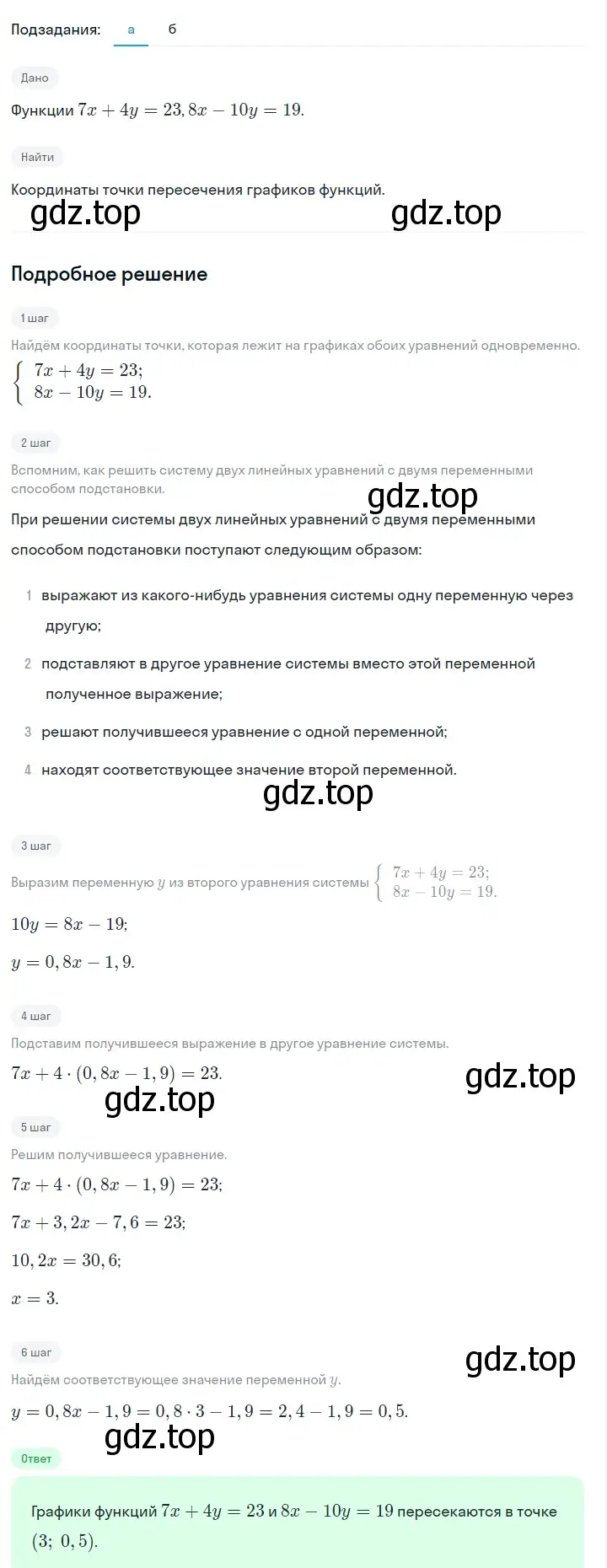 Решение 2. номер 1089 (страница 216) гдз по алгебре 7 класс Макарычев, Миндюк, учебник