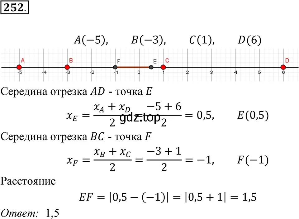 Решение 3. номер 252 (страница 53) гдз по алгебре 7 класс Макарычев, Миндюк, учебник