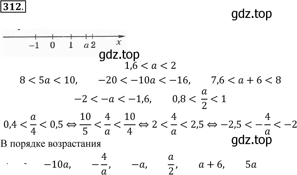 Решение 3. номер 312 (страница 74) гдз по алгебре 7 класс Макарычев, Миндюк, учебник