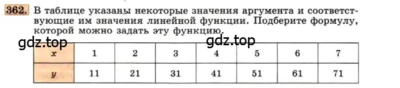 Условие номер 362 (страница 91) гдз по алгебре 7 класс Макарычев, Миндюк, учебник