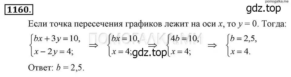 Решение 2. номер 1160 (страница 228) гдз по алгебре 7 класс Макарычев, Миндюк, учебник