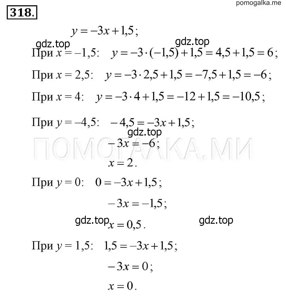 Решение 2. номер 318 (страница 79) гдз по алгебре 7 класс Макарычев, Миндюк, учебник