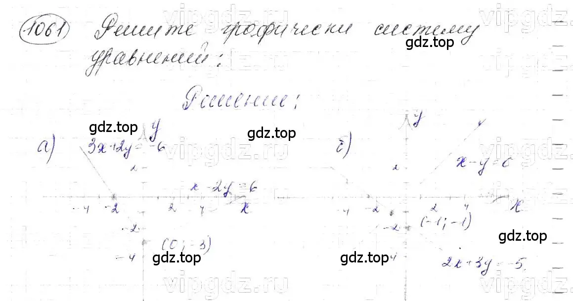 Решение 5. номер 1061 (страница 210) гдз по алгебре 7 класс Макарычев, Миндюк, учебник