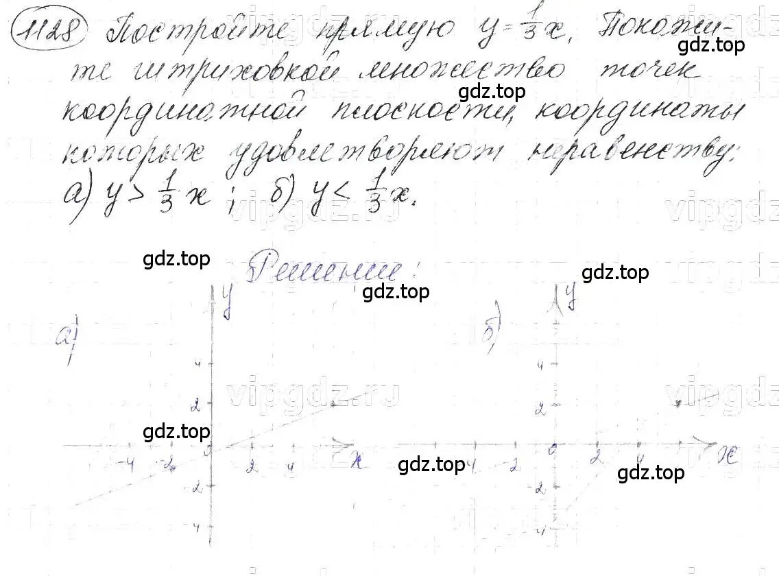 Решение 5. номер 1128 (страница 225) гдз по алгебре 7 класс Макарычев, Миндюк, учебник