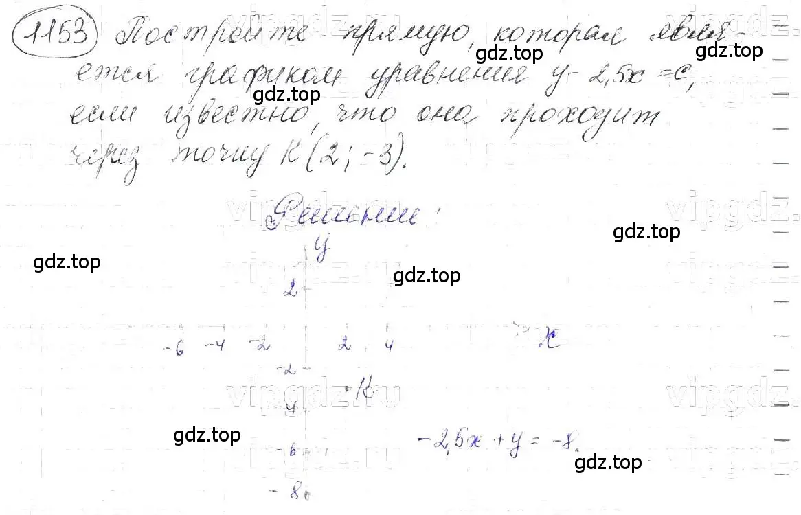 Решение 5. номер 1153 (страница 227) гдз по алгебре 7 класс Макарычев, Миндюк, учебник