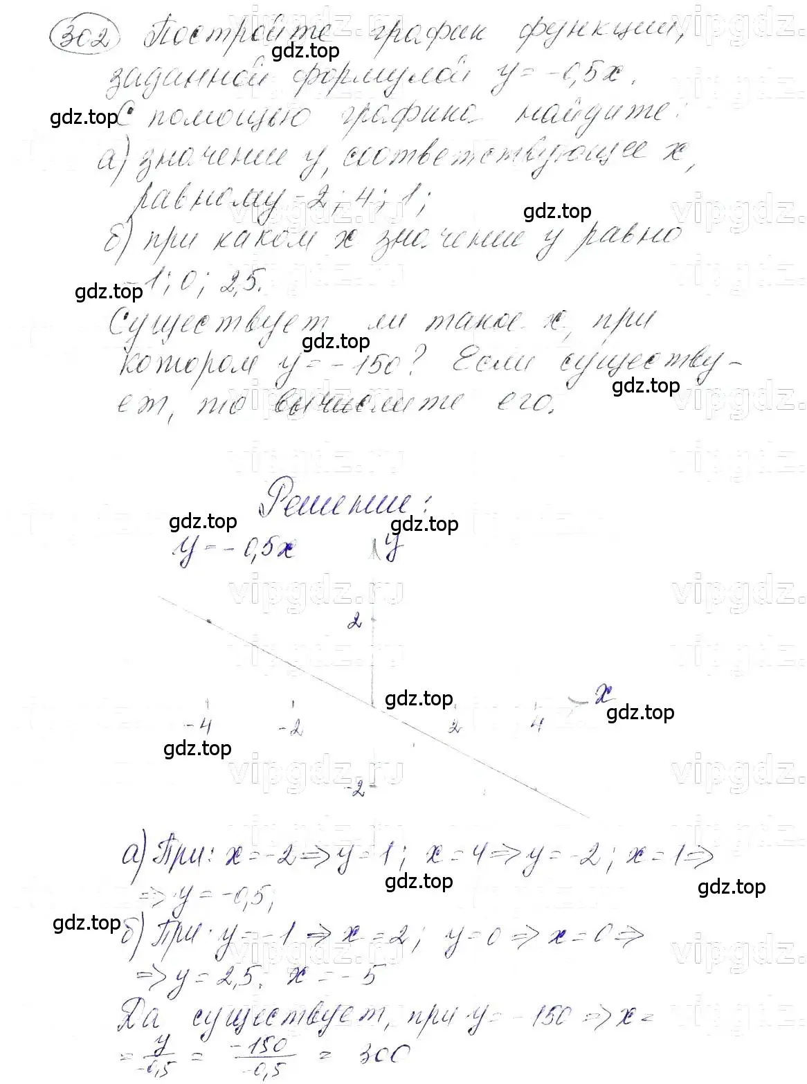 Решение 5. номер 302 (страница 73) гдз по алгебре 7 класс Макарычев, Миндюк, учебник