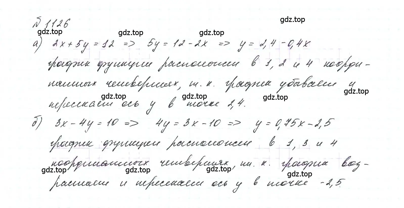 Решение 6. номер 1126 (страница 223) гдз по алгебре 7 класс Макарычев, Миндюк, учебник