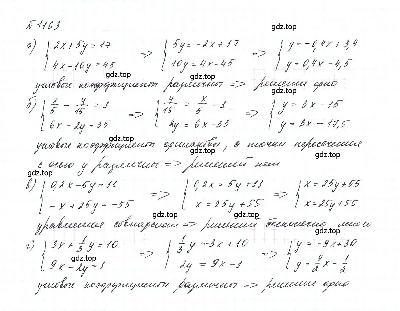 Решение 6. номер 1163 (страница 228) гдз по алгебре 7 класс Макарычев, Миндюк, учебник