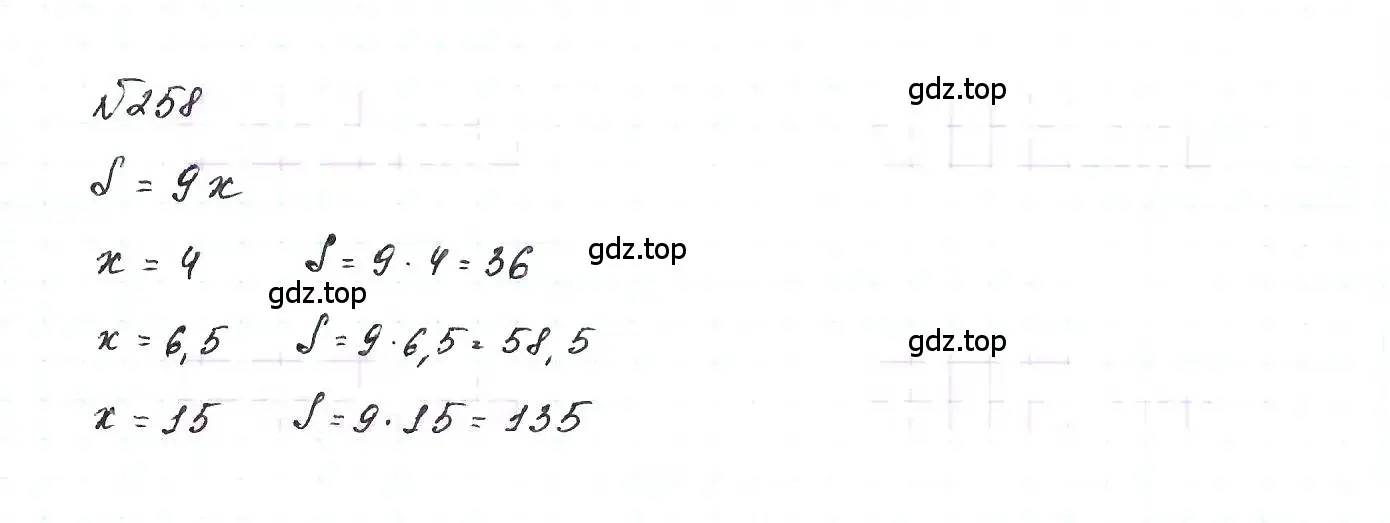Решение 6. номер 258 (страница 57) гдз по алгебре 7 класс Макарычев, Миндюк, учебник