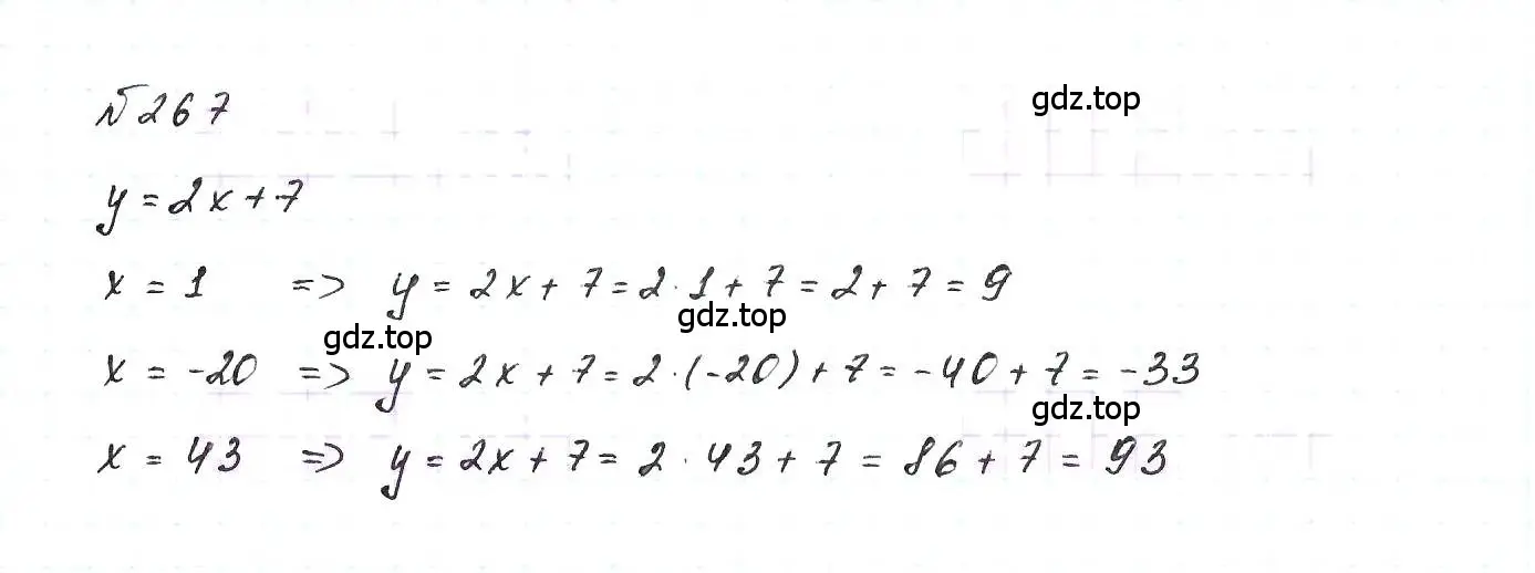 Решение 6. номер 267 (страница 61) гдз по алгебре 7 класс Макарычев, Миндюк, учебник