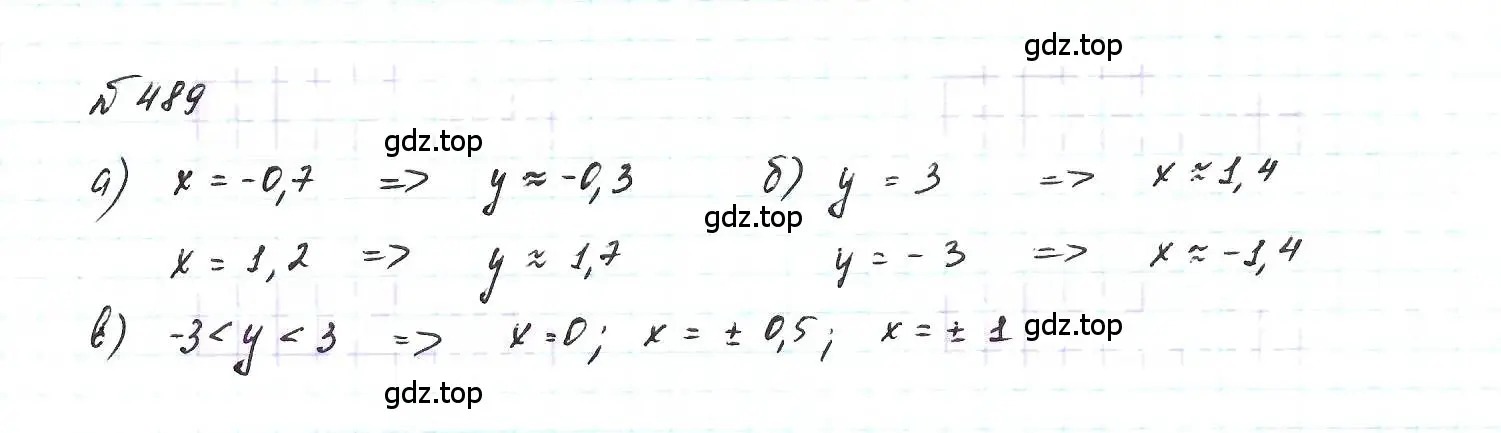 Решение 6. номер 489 (страница 117) гдз по алгебре 7 класс Макарычев, Миндюк, учебник