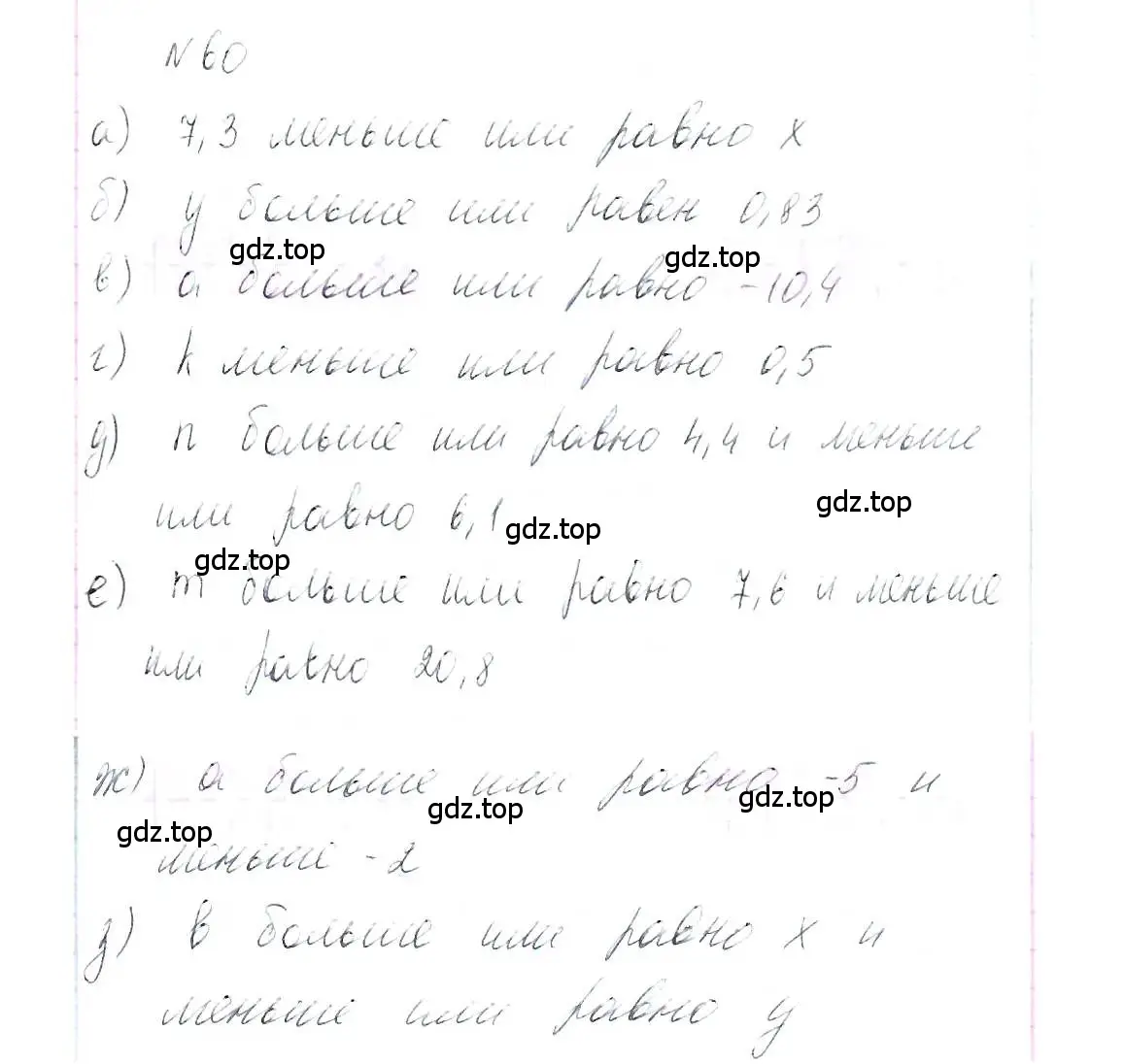 Решение 6. номер 60 (страница 15) гдз по алгебре 7 класс Макарычев, Миндюк, учебник