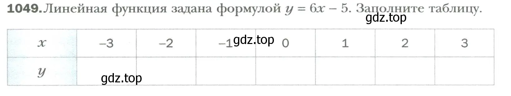 Условие номер 1049 (страница 198) гдз по алгебре 7 класс Мерзляк, Полонский, учебник