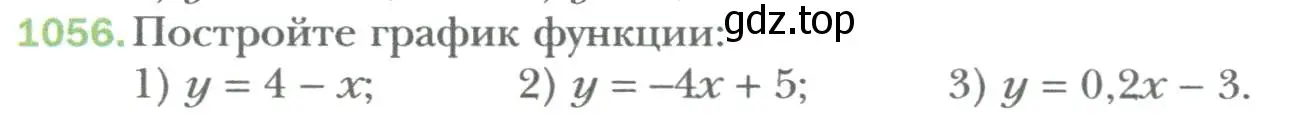 Условие номер 1056 (страница 199) гдз по алгебре 7 класс Мерзляк, Полонский, учебник