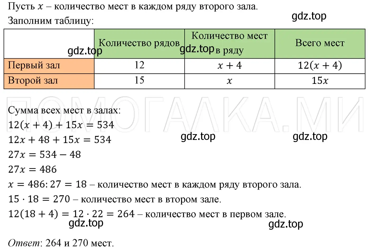 Решение 3. номер 164 (страница 30) гдз по алгебре 7 класс Мерзляк, Полонский, учебник