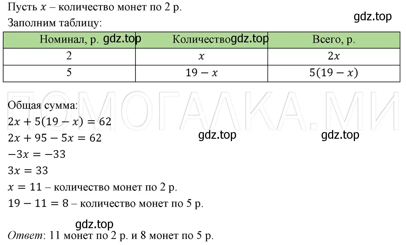 Решение 3. номер 174 (страница 31) гдз по алгебре 7 класс Мерзляк, Полонский, учебник