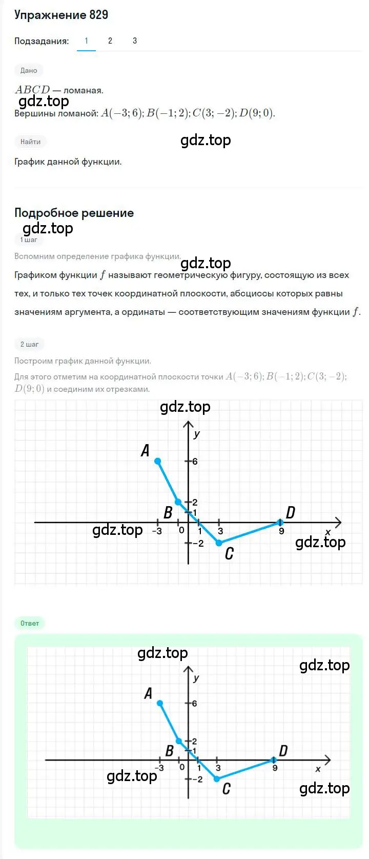 Решение номер 829 (страница 160) гдз по алгебре 7 класс Мерзляк, Полонский, учебник