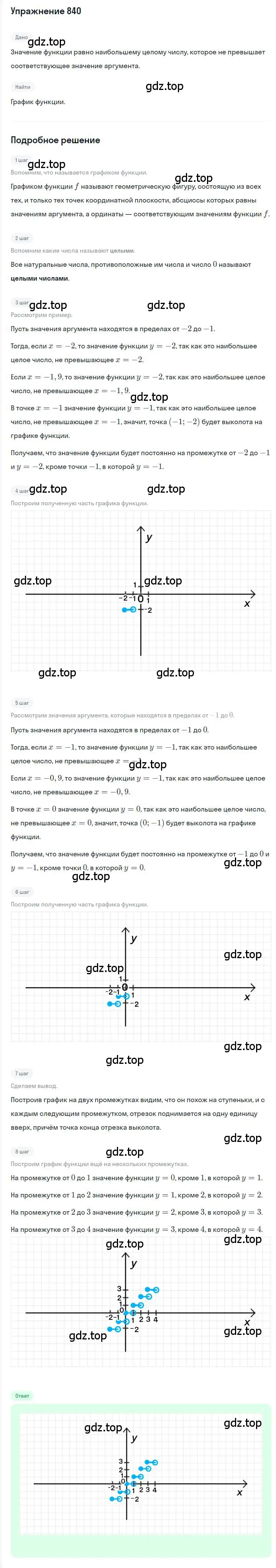 Решение номер 840 (страница 161) гдз по алгебре 7 класс Мерзляк, Полонский, учебник