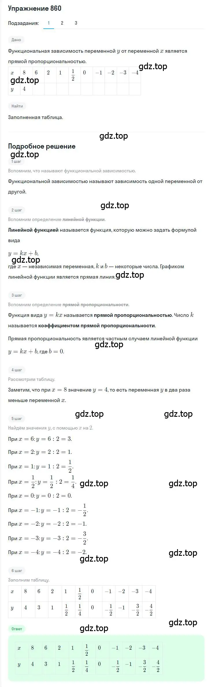 Решение номер 860 (страница 168) гдз по алгебре 7 класс Мерзляк, Полонский, учебник