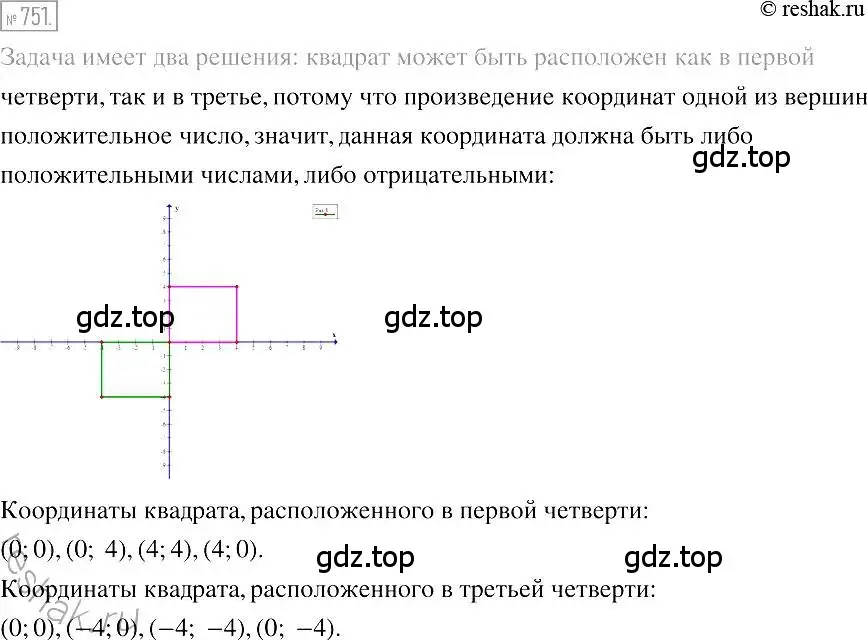 Решение 2. номер 751 (страница 128) гдз по алгебре 7 класс Мерзляк, Полонский, учебник