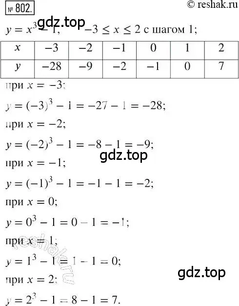 Решение 2. номер 802 (страница 151) гдз по алгебре 7 класс Мерзляк, Полонский, учебник