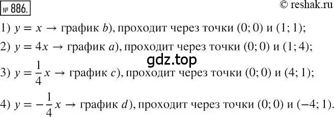 Решение 2. номер 886 (страница 171) гдз по алгебре 7 класс Мерзляк, Полонский, учебник